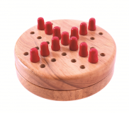 Dřevěné hračky Bigjigs Toys Dřevěný mini solitaire