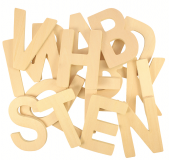Dřevěné hračky Bigjigs Toys Dřevěná abeceda velká písmena