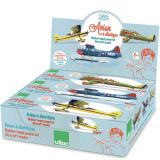 Dřevěné hračky Vilac Stavebnice letadla s natahovací vrtulí 1 ks