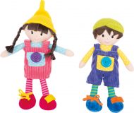 Dřevěné hračky small foot Látkové panenky Noe a Emma