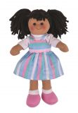 Dřevěné hračky Bigjigs Toys Látková panenka Kira 28 cm