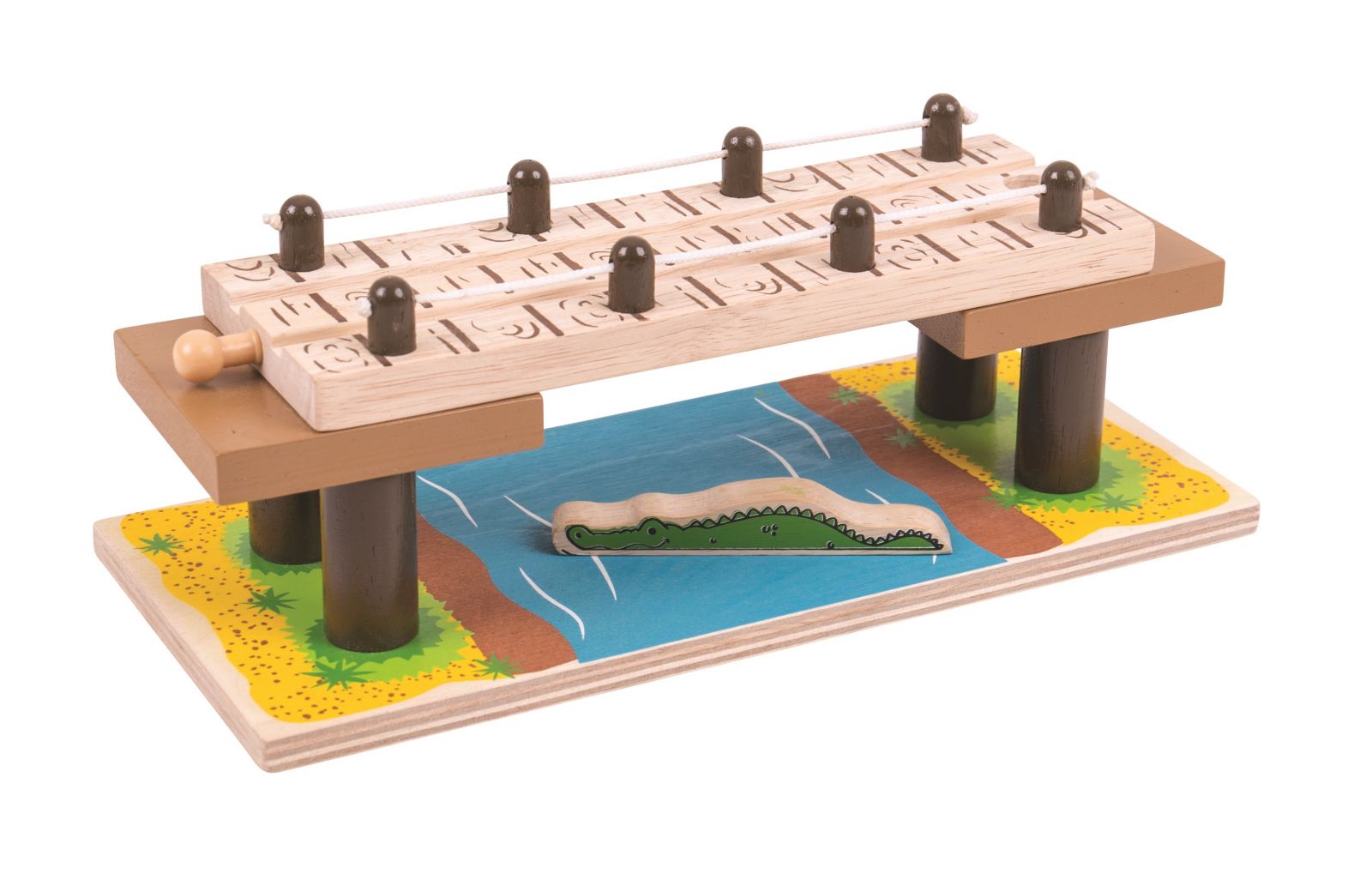 Dřevěné hračky Bigjigs Rail Most Safari