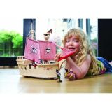 Dřevěné hračky Tidlo Dřevěná pirátská loď