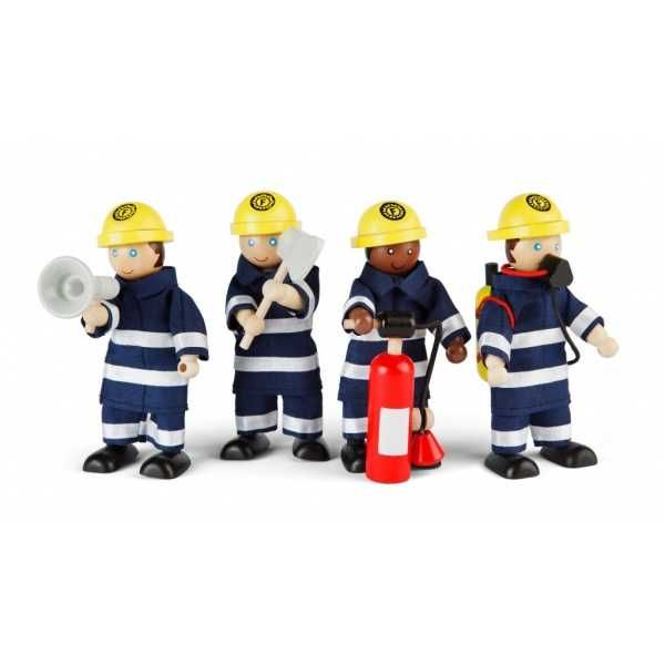 Dřevěné hračky Tidlo Dřevěné postavičky hasičů