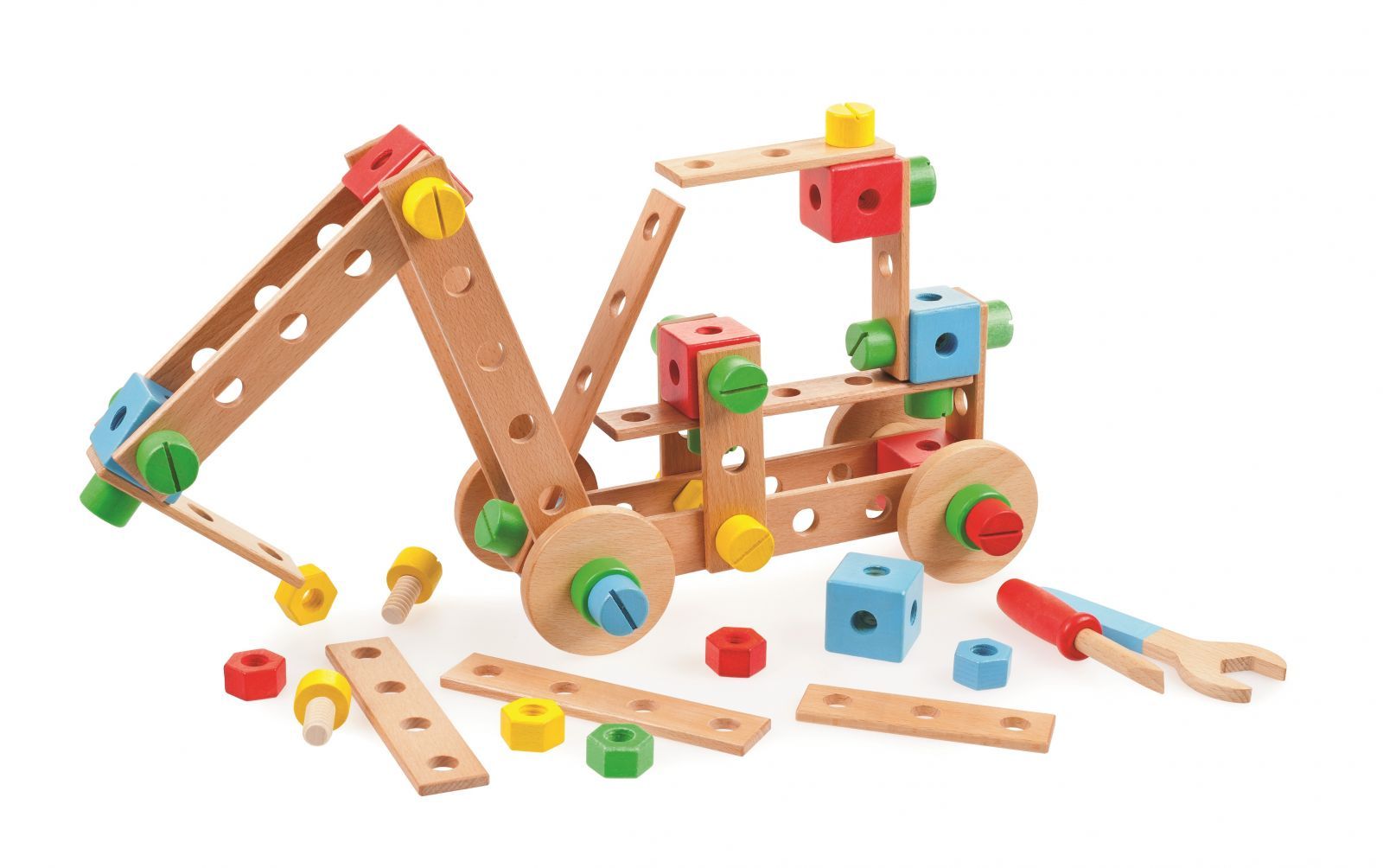 Dřevěné hračky Tidlo Dřevěná skládací stavebnice