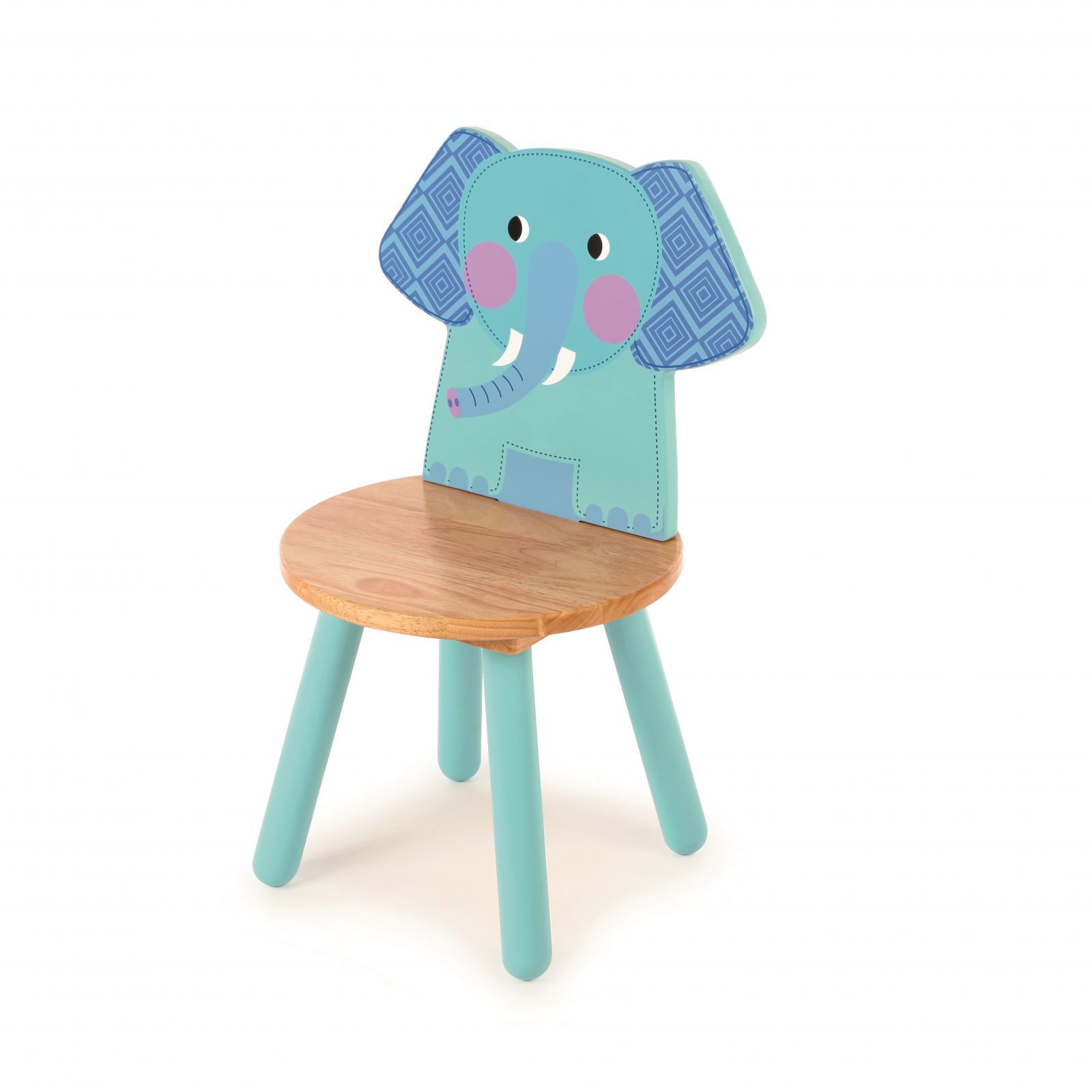 Dřevěné hračky Tidlo Dřevěná židle Animal slon