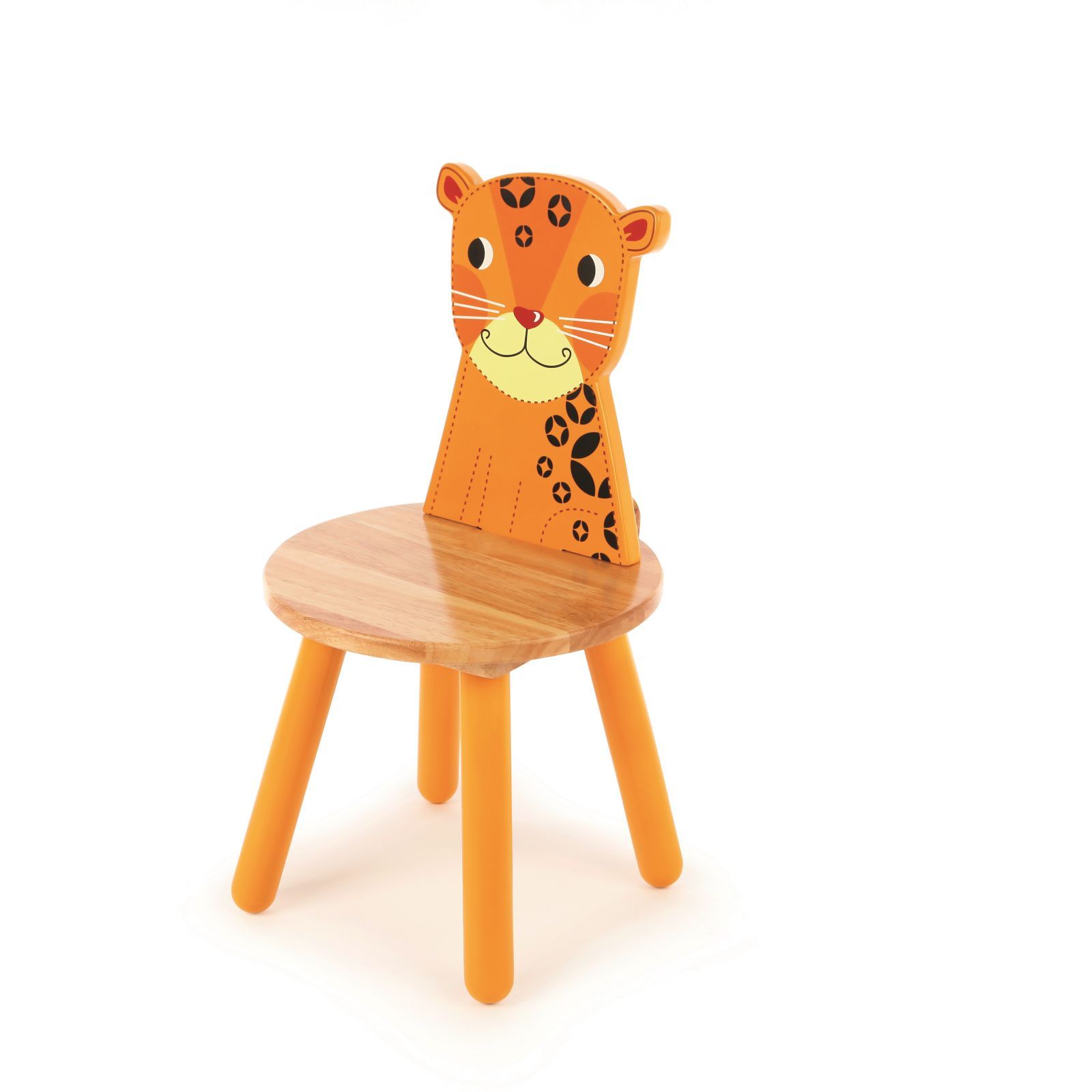 Dřevěné hračky Tidlo Dřevěná židle Animal leopard