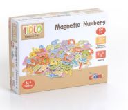 Dřevěné hračky Tidlo Dřevěné magnetické číslice 100ks