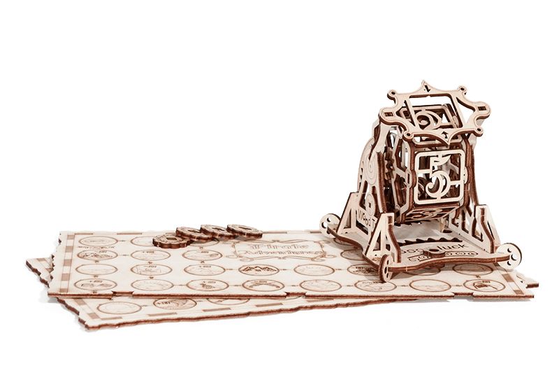 Dřevěné hračky Wood Trick 3D mechanické puzzle - Kolo štěstí