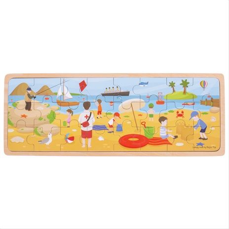 Dřevěné hračky Bigjigs Toys Puzzle Na pláži