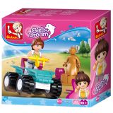 Dřevěné hračky Sluban Girls Dream Holidays M38-B0599 Plážová čtyřkolka