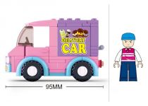 Dřevěné hračky Sluban Girls Dream Town M38-B0520 Zmrzlinové auto