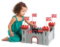 Dřevěné hračky Le Toy Van Můj první hrad červený