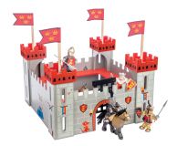 Dřevěné hračky Le Toy Van Můj první hrad červený