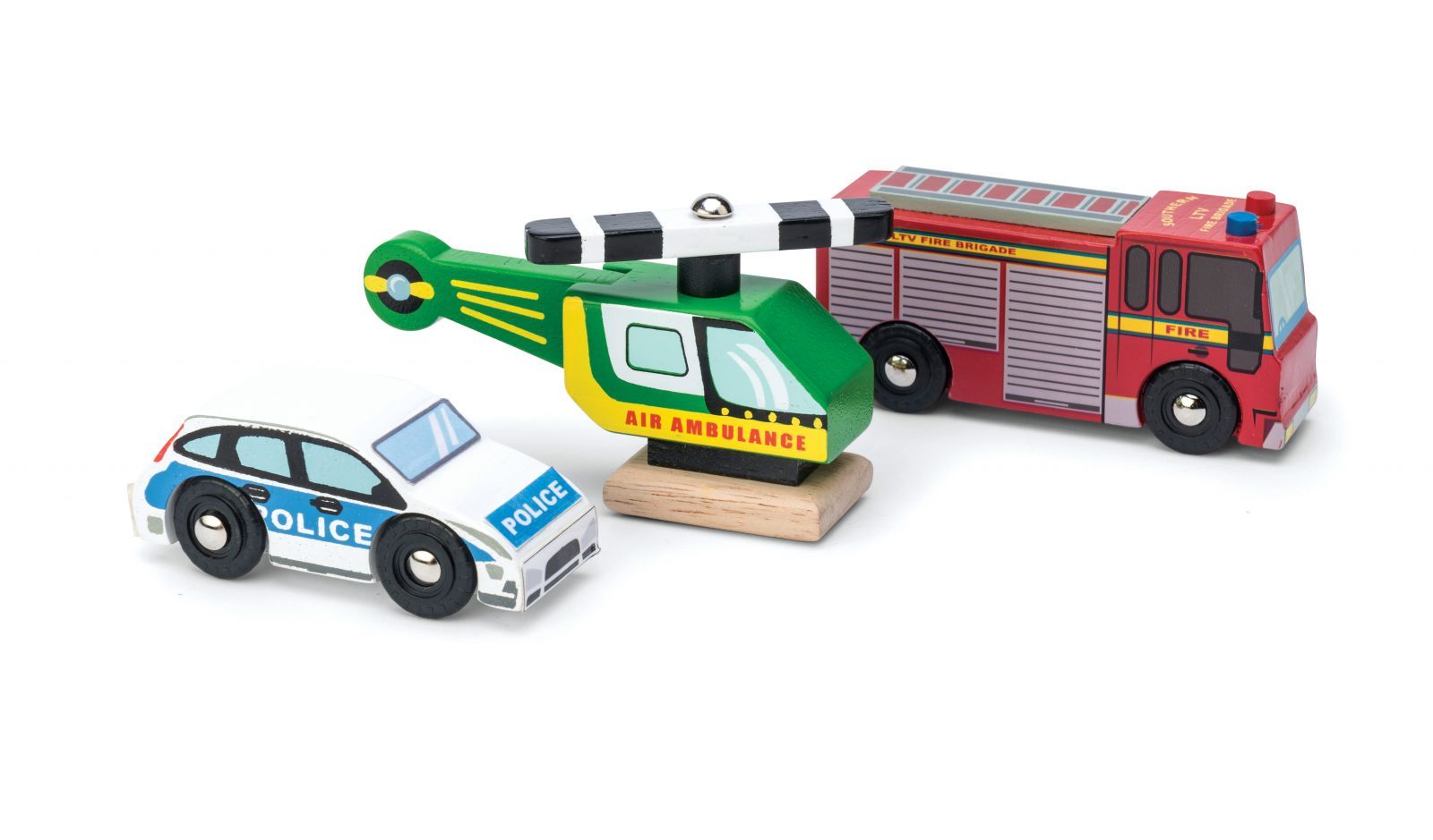 Dřevěné hračky Le Toy Van Set autíček Záchranáři
