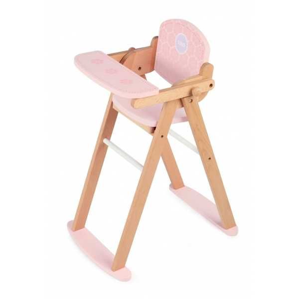 Dřevěné hračky Tidlo Dřevěná židlička na krmení panenek