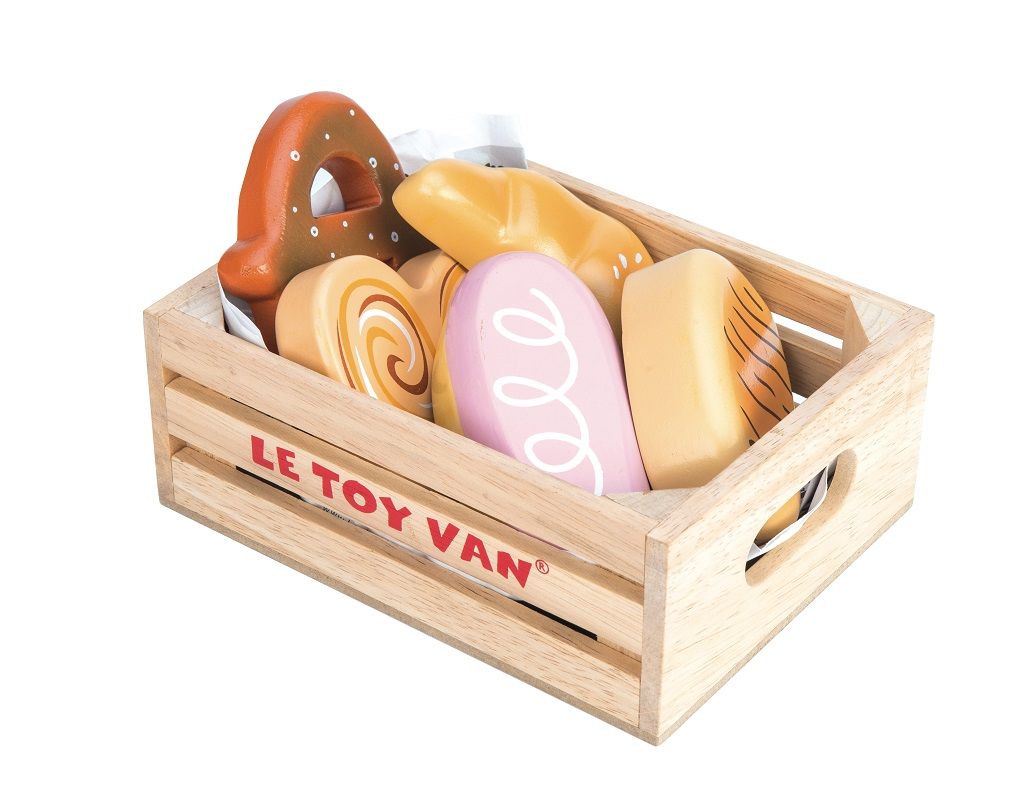 Dřevěné hračky Le Toy Van Bedýnka s pečivem