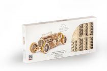 Dřevěné hračky Ugears 3D dřevěné mechanické puzzle U9 Auto (Grand Prix)