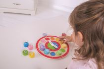 Dřevěné hračky Bigjigs Toys Edukativní hodiny anglické