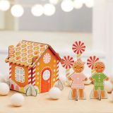 Dřevěné hračky Petit Collage 3D puzzle Perníková chaloupka