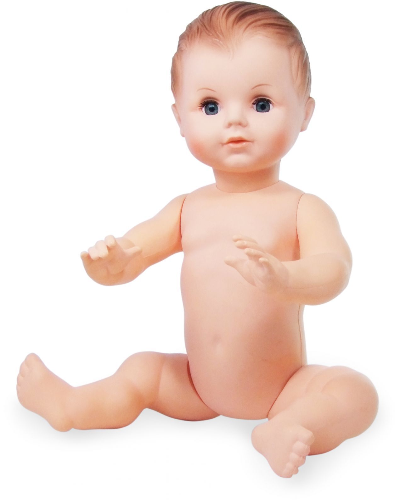 Dřevěné hračky Petitcollin Koupací panenka 50 cm (modré oči)