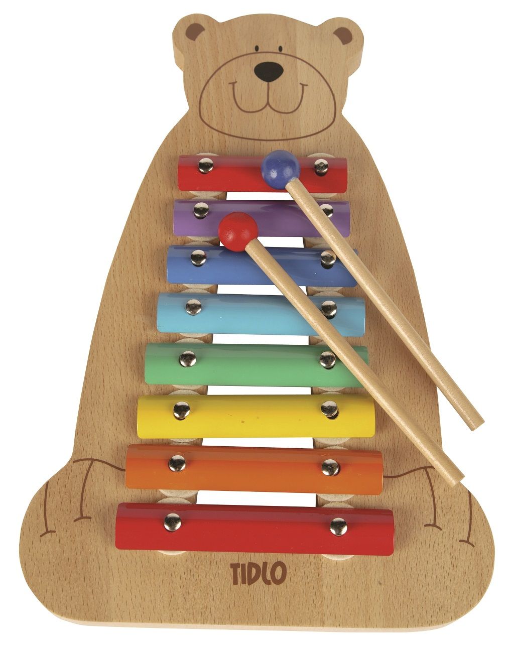 Dřevěné hračky Tidlo Xylofon medvídek