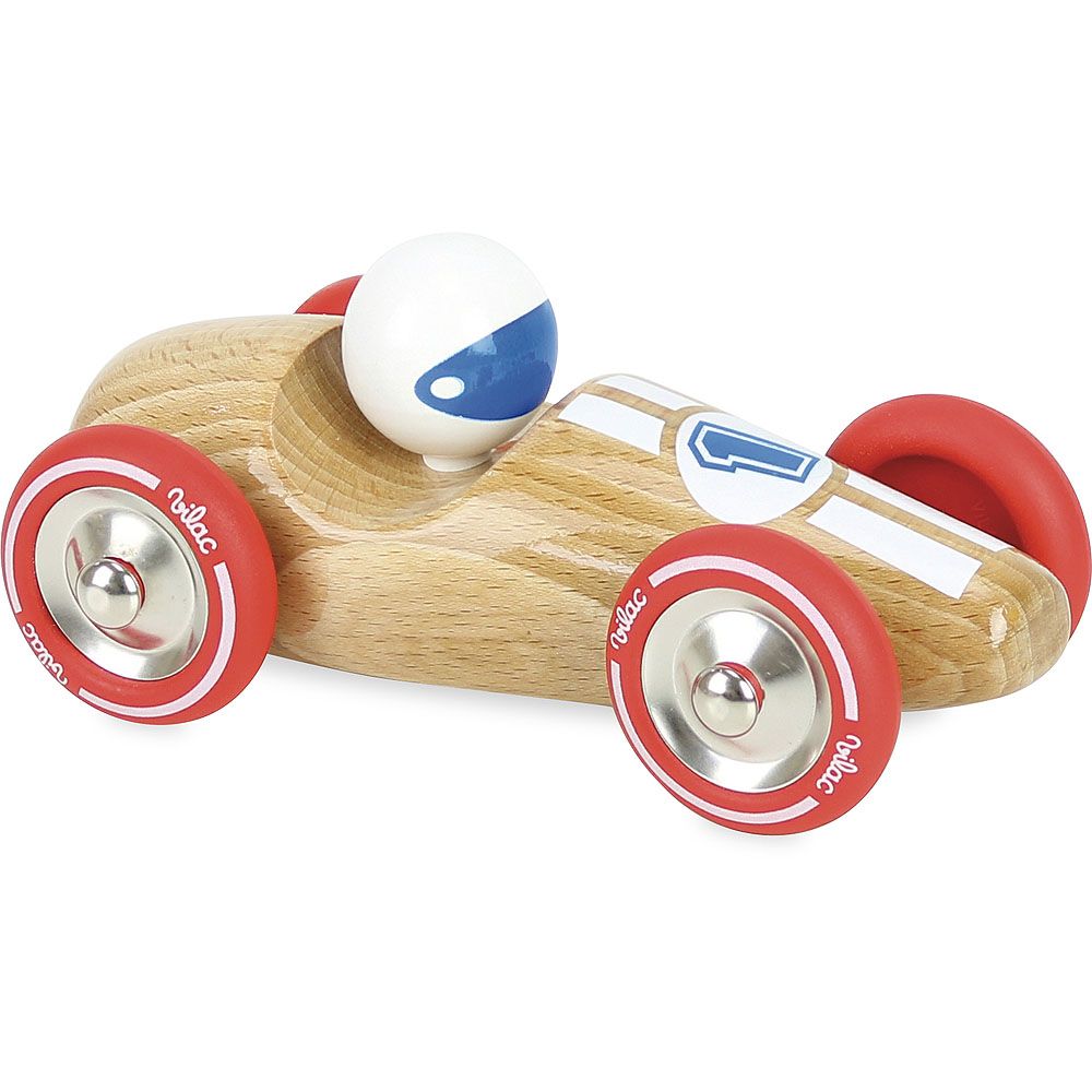 Dřevěné hračky Vilac Závodní auto GM přírodní