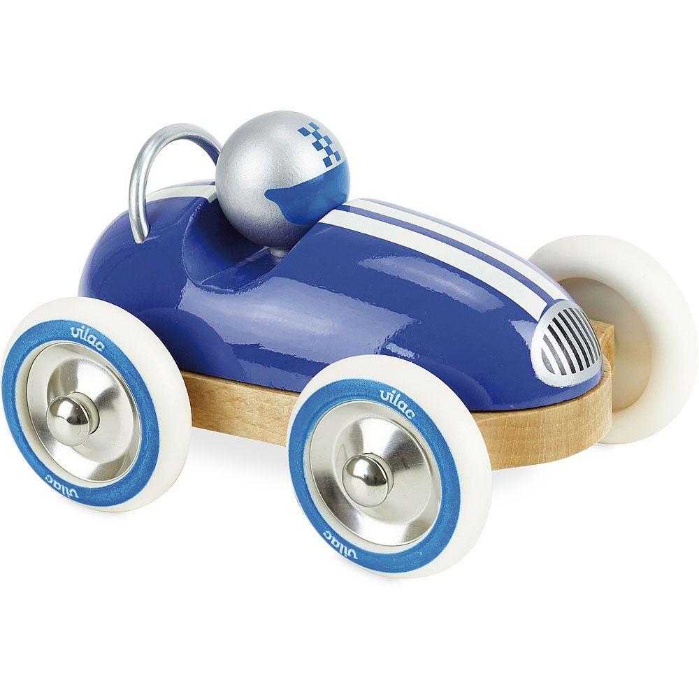 Dřevěné hračky Vilac Dřevěné auto Roadster vintage modré