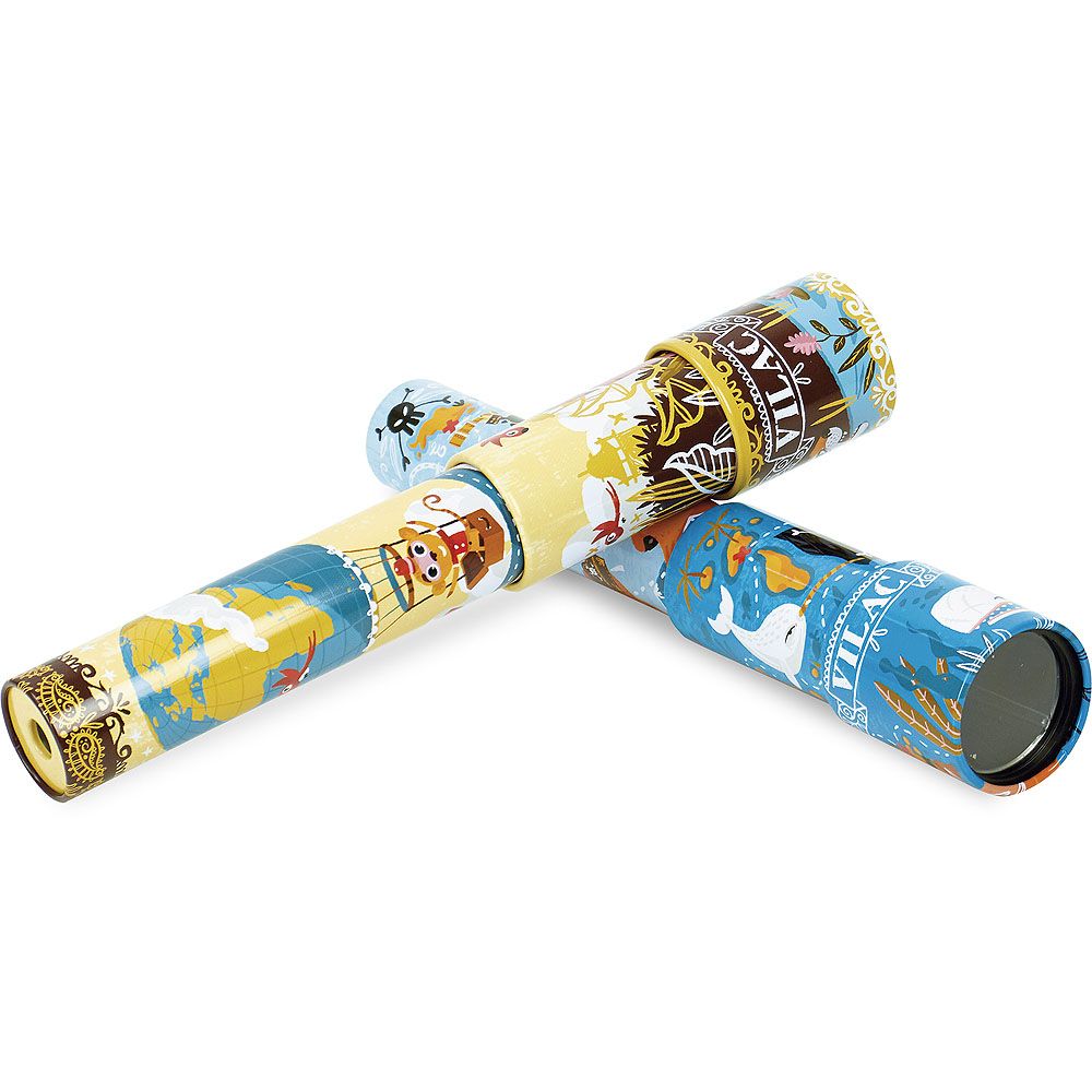 Dřevěné hračky Vilac Teleskopický dalekohled 1ks modrá
