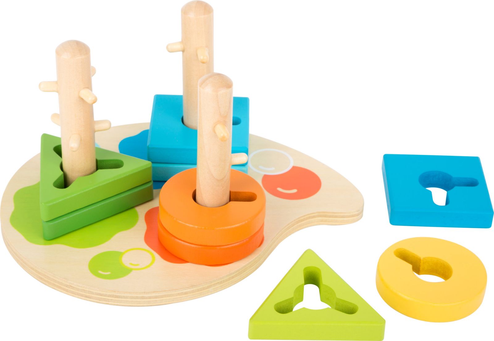 Dřevěné hračky small foot Dřevěná hra barvy a tvary
