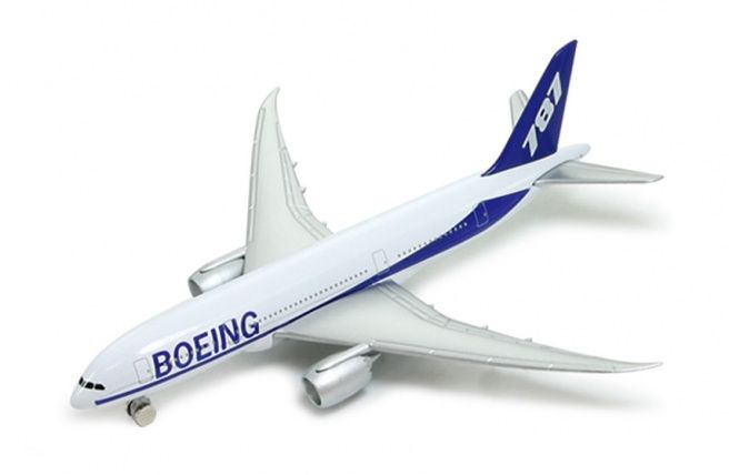 Dřevěné hračky Welly Letadlo Boeing 787 „Dreamliner“