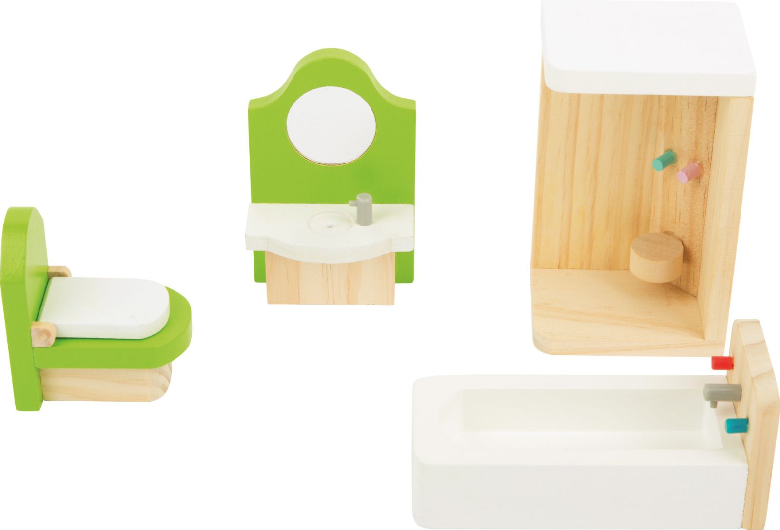 Dřevěné hračky small foot Nábytek do domečku koupelna