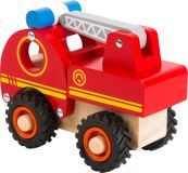 Dřevěné hračky small foot Dřevěné hasičské auto s žebříkem