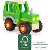 Dřevěné hračky Small Foot Dřevěný traktor zelený Small foot by Legler
