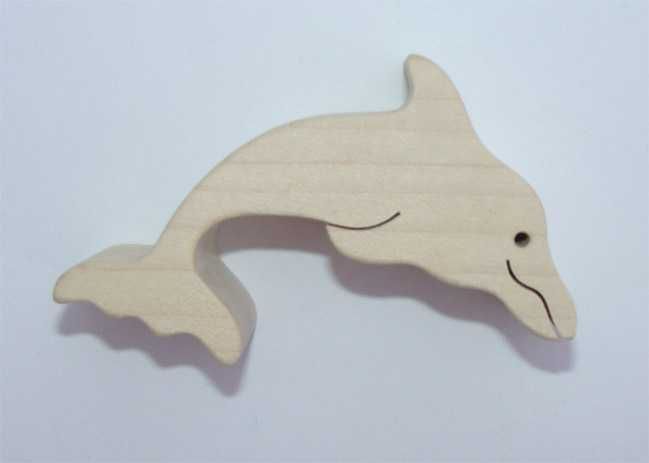 Dřevěné hračky Fauna Dřevěné zvířátko delfín