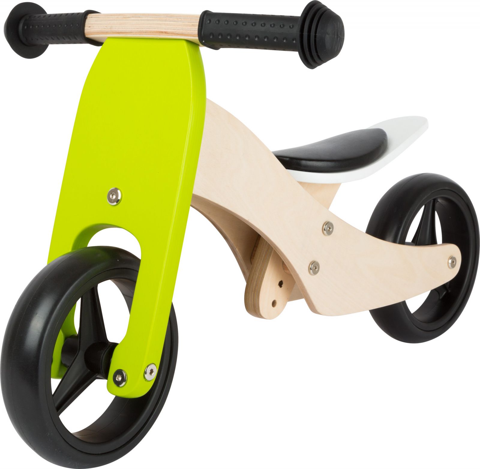 Dřevěné hračky small foot Dřevěná tříkolka Trike 2v1 zelená