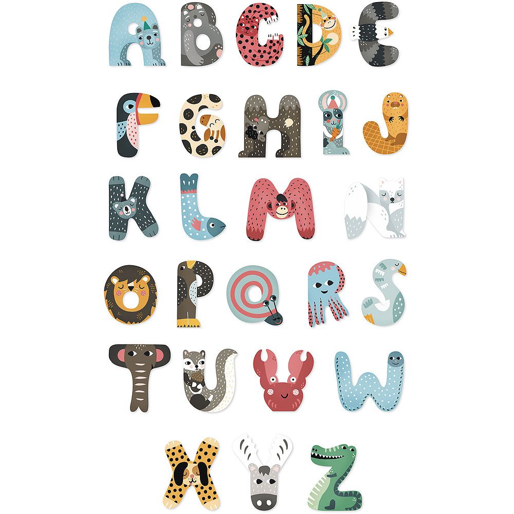 Dřevěné hračky Vilac Zvířátková abeceda 1ks písmenko A