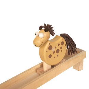 Dřevěné hračky Dřevěné chodící zvířátko na liště - kůň Ceeda Cavity