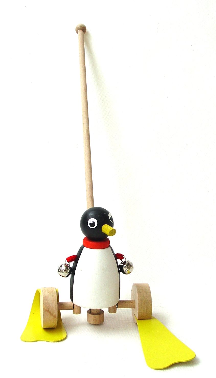 Dřevěné hračky Dřevěné hračky - Tučňák plácačka na tyči Ceeda Cavity