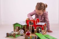 Dřevěné hračky Bigjigs Toys Farma Cobblestone