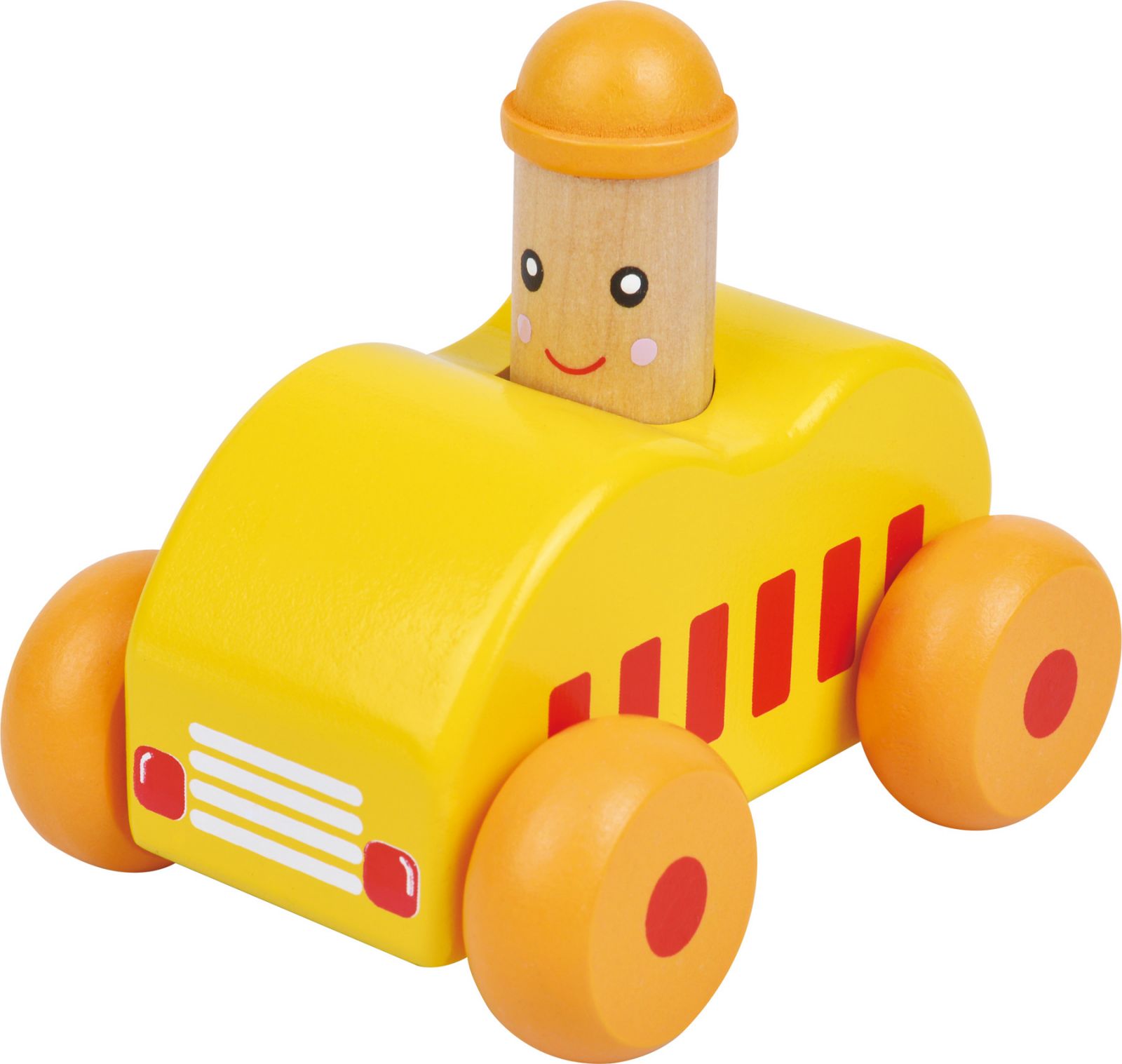 Dřevěné hračky small foot Dřevěné autíčko 1ks žluté