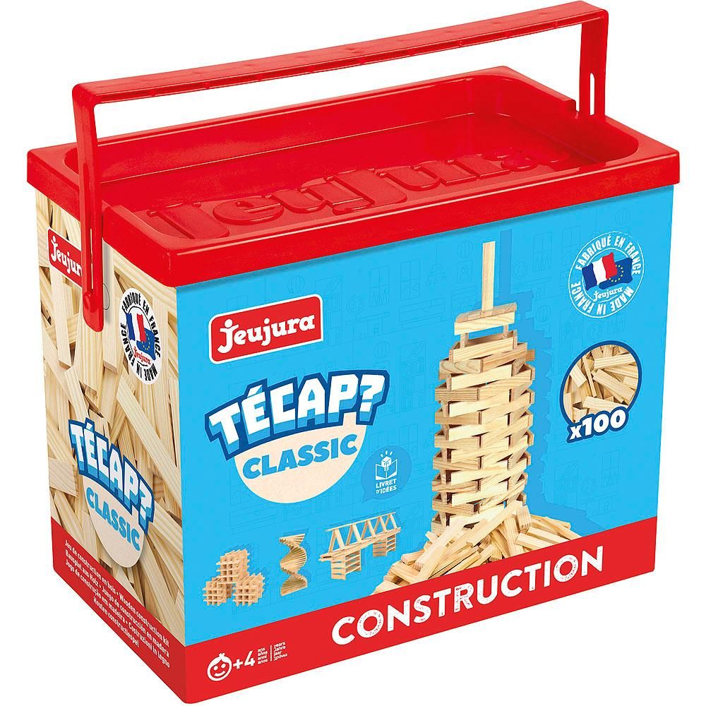 Dřevěné hračky Jeujura Dřevěná stavebnice Técap Classic 100 dílů