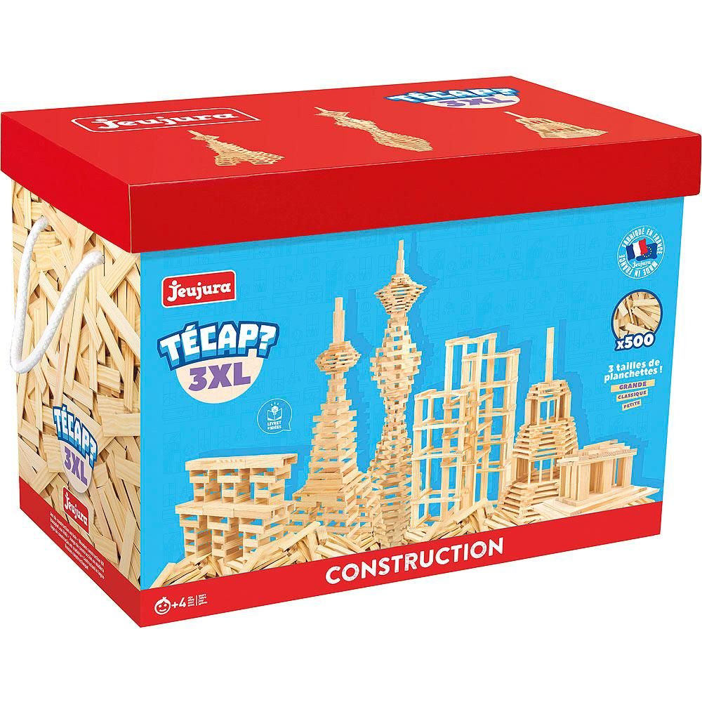 Dřevěné hračky Jeujura Dřevěná stavebnice Técap 3XL 500 dílů