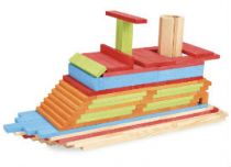 Dřevěné hračky Jeujura Dřevěná stavebnice Técap Color 500 dílů
