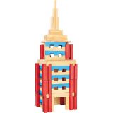 Dřevěné hračky Jeujura Dřevěná stavebnice Técap Architect 120 dílů