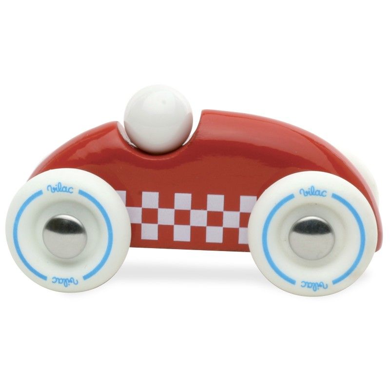 Dřevěné hračky Vilac Dřevěné auto mini rallye červené