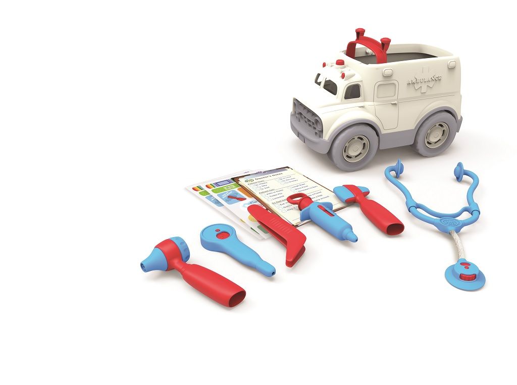 Dřevěné hračky Green Toys Záchranka s lékařským vybavením