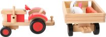 Dřevěné hračky Small Foot Dřevěný traktor s vlečkou a zvířátky Small foot by Legler