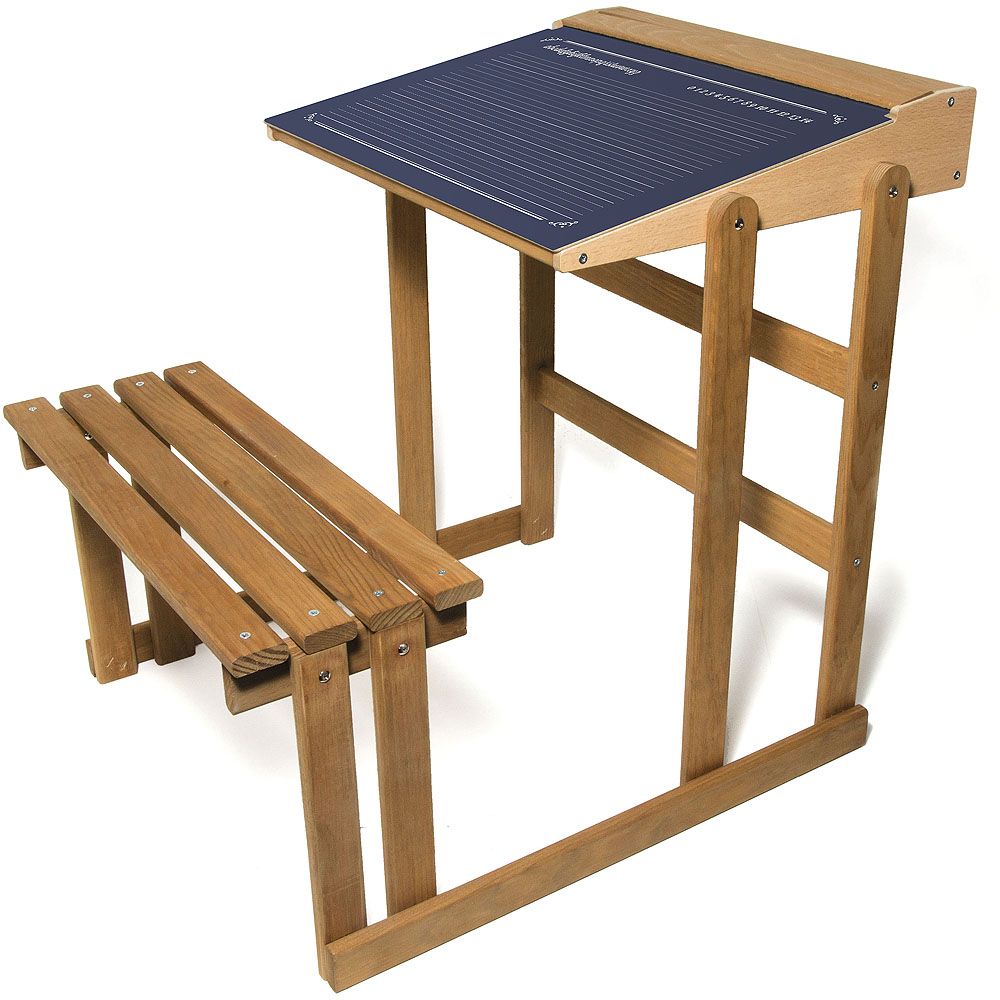 Dřevěné hračky Vilac Dřevěná lavice s oboustrannou tabulkou