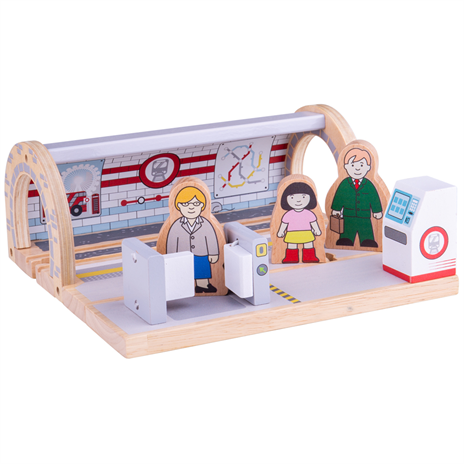 Dřevěné hračky Bigjigs Rail Stanice metra